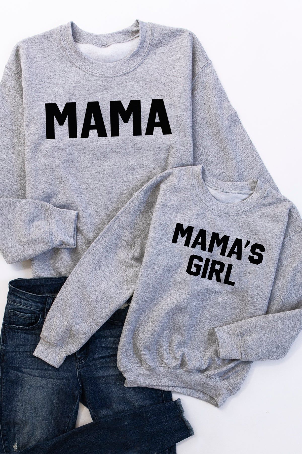 Mama Block Grey Graphic Sweatshirt sold by Pink Lily product image thumbnail 5