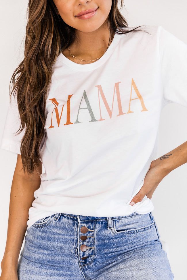 Mama Vintage Multi White Graphic Tee sold by Pink Lily product image thumbnail 4