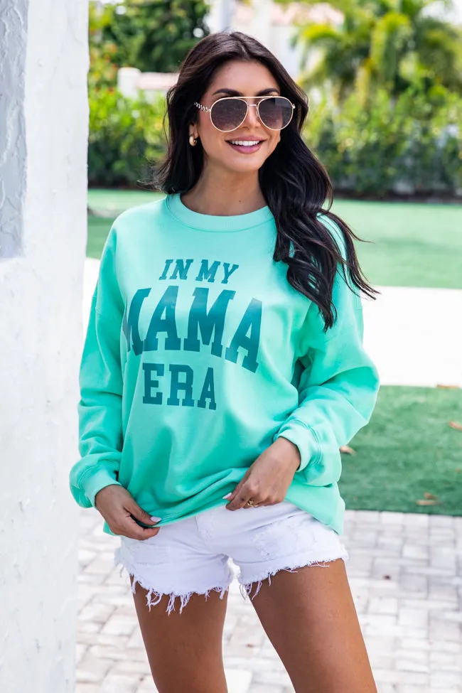 In My Mama Era Lime Oversized Graphic Sweatshirt sold by Pink Lily product image thumbnail 4