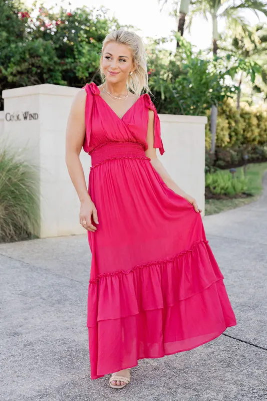 Make It Memorable Watermelon Maxi Dress FINAL SALE sold by Pink Lily