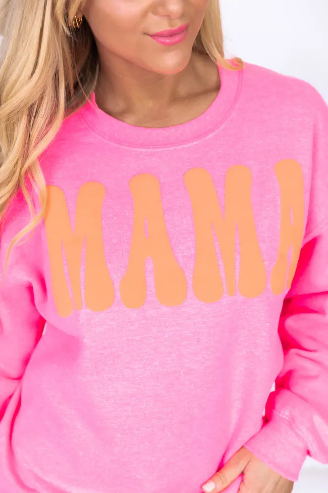 Mama Safety Pink Graphic Sweatshirt FINAL SALE sold by Pink Lily product image thumbnail 5