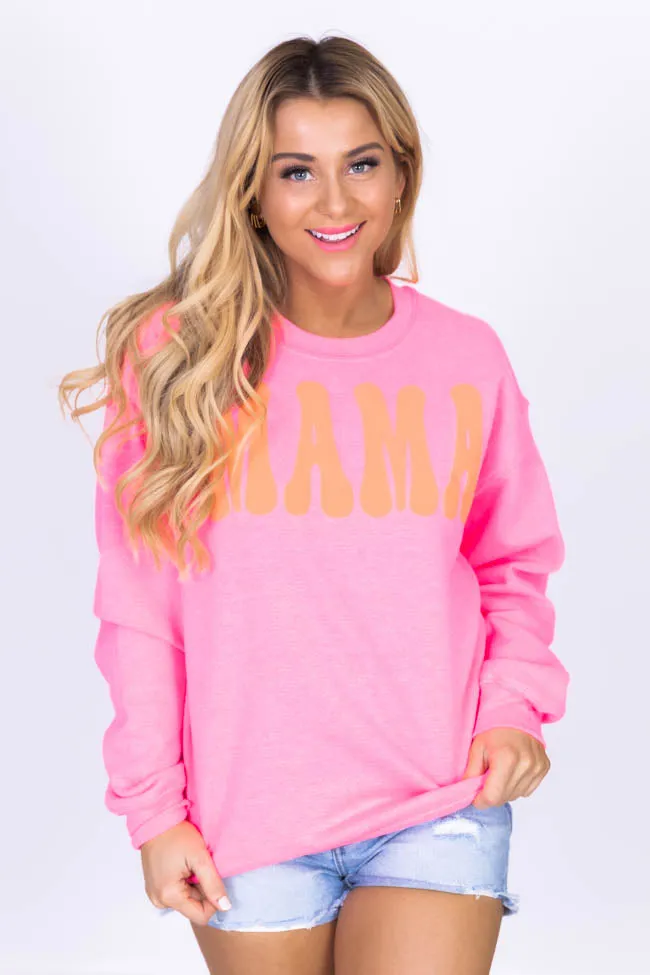 Mama Safety Pink Graphic Sweatshirt FINAL SALE sold by Pink Lily product image thumbnail 4
