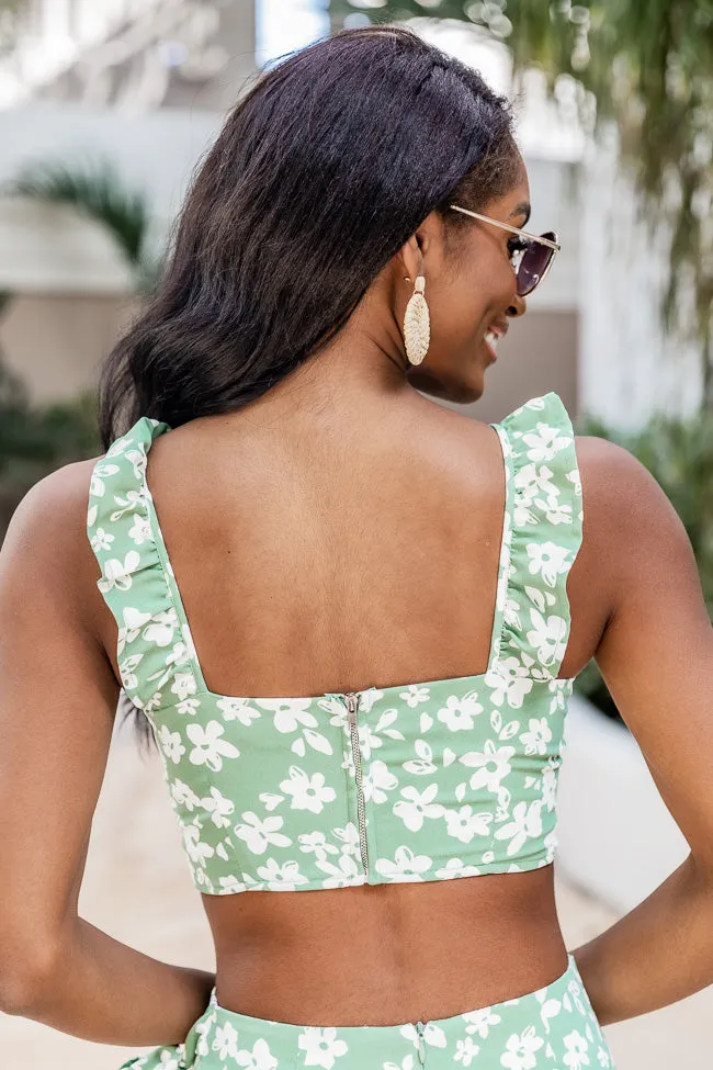 Meant To Be Two Piece Green Floral Set FINAL SALE sold by Pink Lily product image thumbnail 5