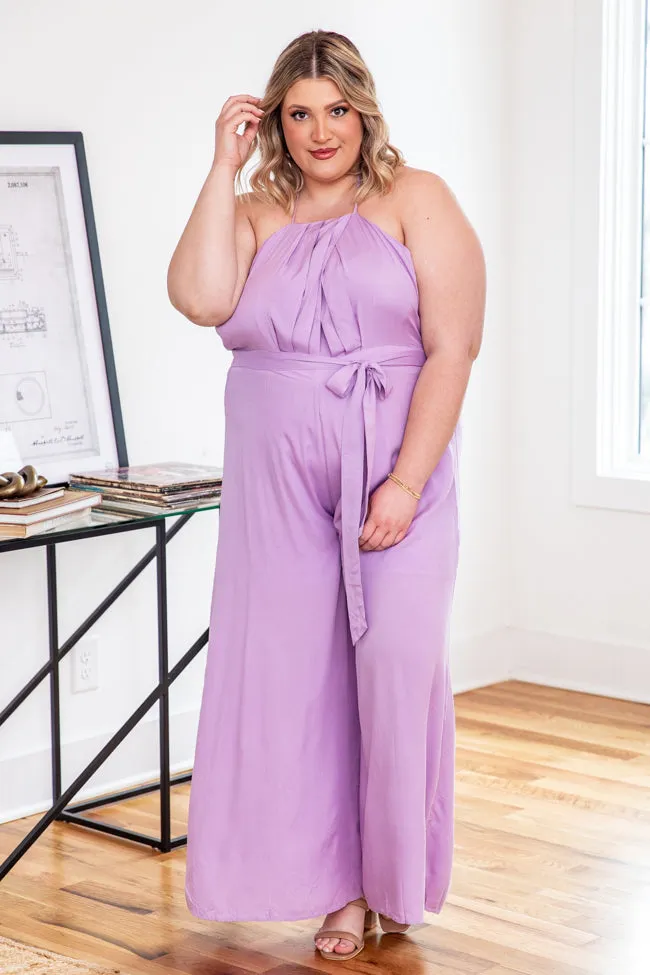 Cater To You Lavender Halter Jumpsuit FINAL SALE sold by Pink Lily product image thumbnail 3