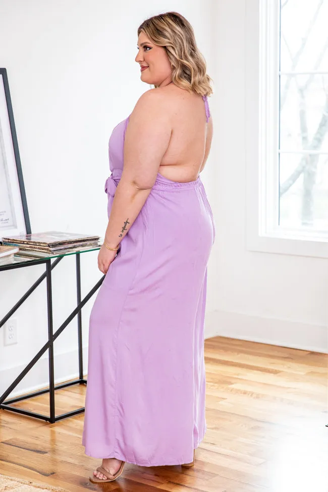 Cater To You Lavender Halter Jumpsuit FINAL SALE sold by Pink Lily product image thumbnail 4
