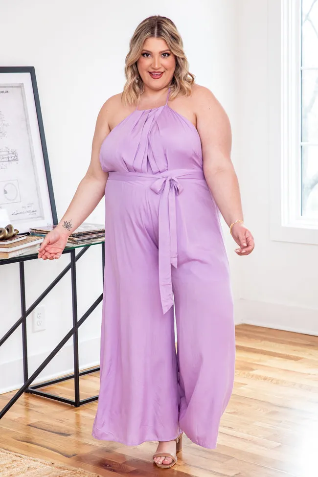 Cater To You Lavender Halter Jumpsuit FINAL SALE sold by Pink Lily product image thumbnail 2