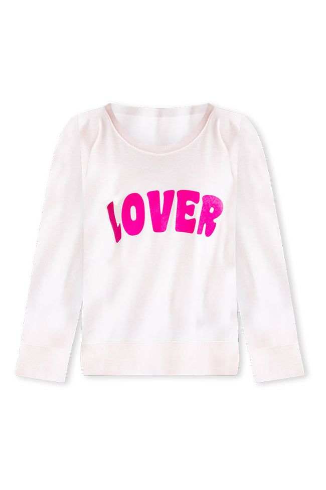 Lover Pale Pink Graphic Sweatshirt sold by Pink Lily product image thumbnail 5