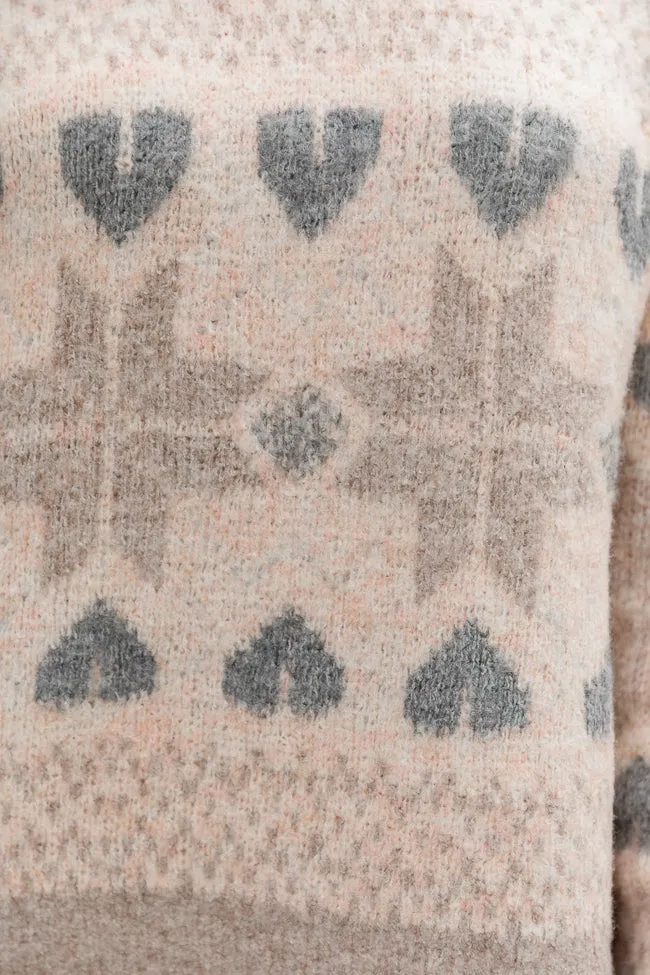 Chalet Girl Cream Fair Isle Turtleneck Sweater sold by Pink Lily product image thumbnail 3