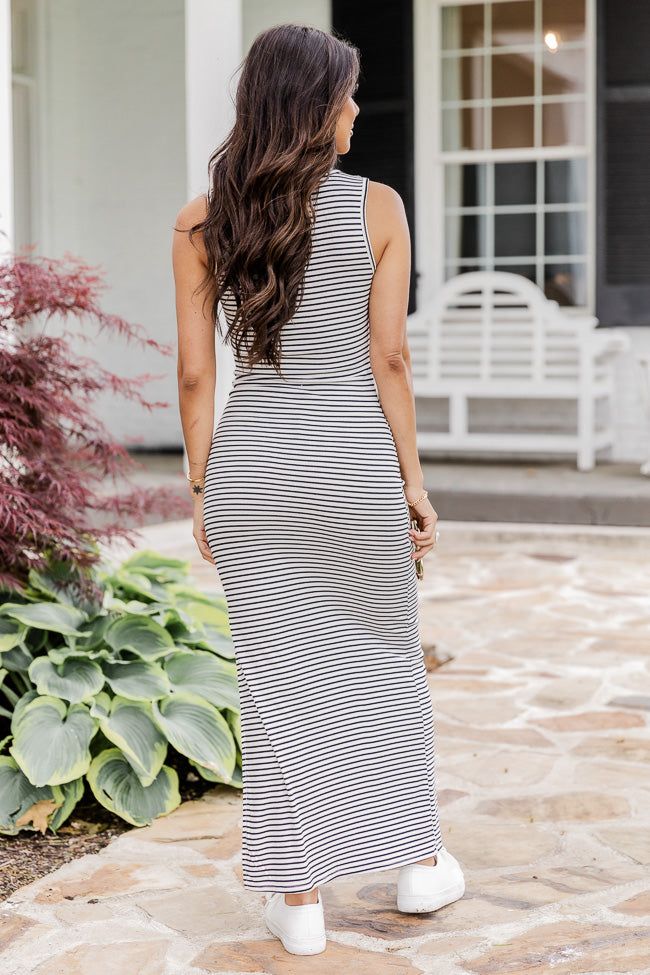 So Genuine Black and White Striped Tank Midi Dress sold by Pink Lily product image thumbnail 4