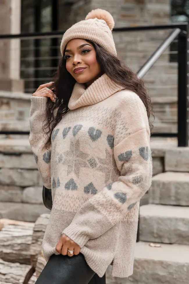 Chalet Girl Cream Fair Isle Turtleneck Sweater sold by Pink Lily product image thumbnail 5