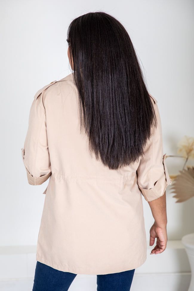 Ready For The Day Khaki Lightweight Jacket sold by Pink Lily product image thumbnail 10