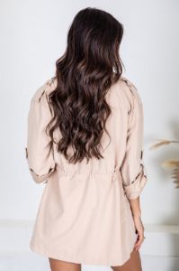 Ready For The Day Khaki Lightweight Jacket sold by Pink Lily