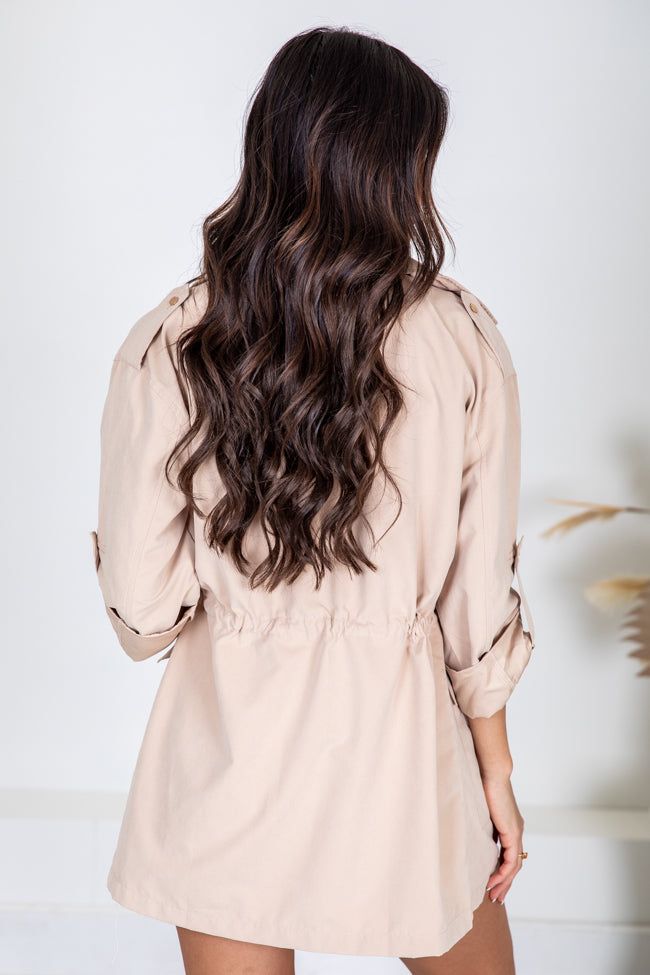 Ready For The Day Khaki Lightweight Jacket sold by Pink Lily product image thumbnail 5