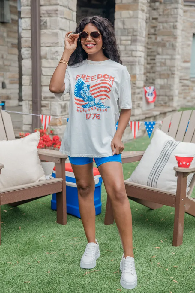 Freedom 1776 White Graphic Tee sold by Pink Lily product image thumbnail 4