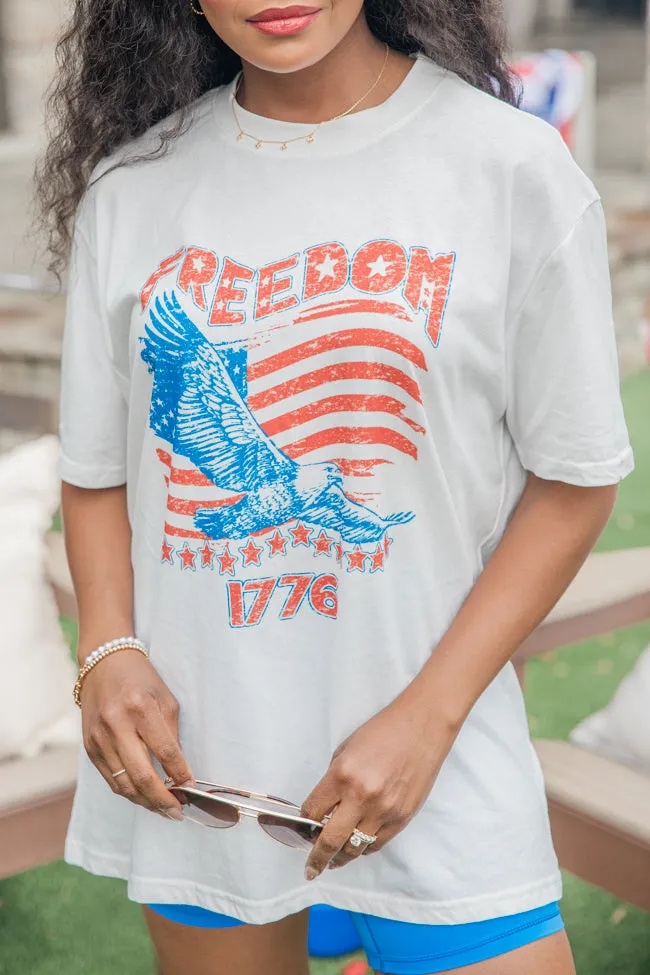 Freedom 1776 White Graphic Tee sold by Pink Lily product image thumbnail 3