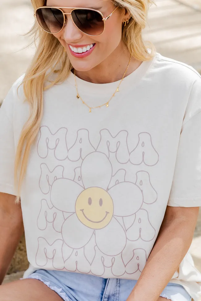 Retro Mama Daisy Ivory Oversized Graphic Tee sold by Pink Lily product image thumbnail 3
