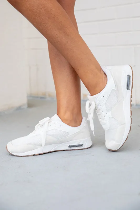 Rylee White Air Sneakers FINAL SALE sold by Pink Lily