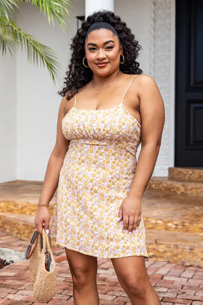 Buy Me Flowers Brown Floral Mini Dress FINAL SALE sold by Pink Lily product image thumbnail 5