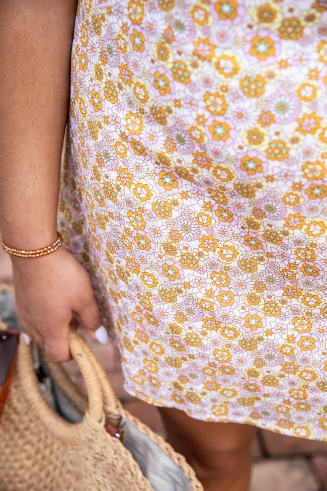 Buy Me Flowers Brown Floral Mini Dress FINAL SALE sold by Pink Lily product image thumbnail 2