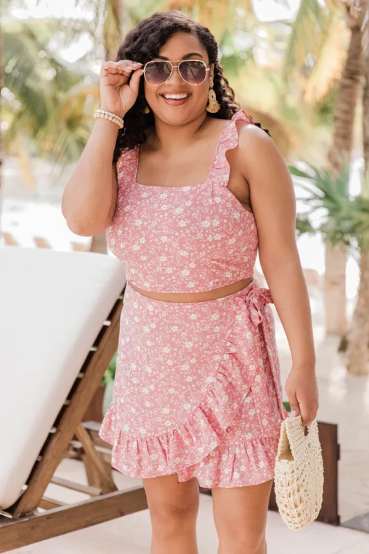 Meant To Be Two Piece Pink Floral Set FINAL SALE sold by Pink Lily