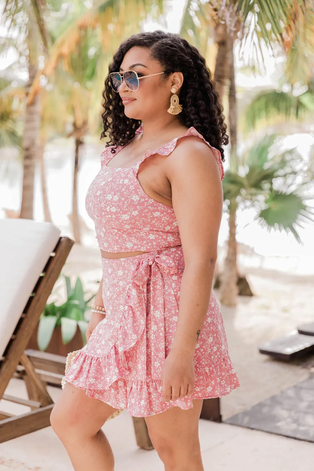 Meant To Be Two Piece Pink Floral Set FINAL SALE sold by Pink Lily product image thumbnail 3