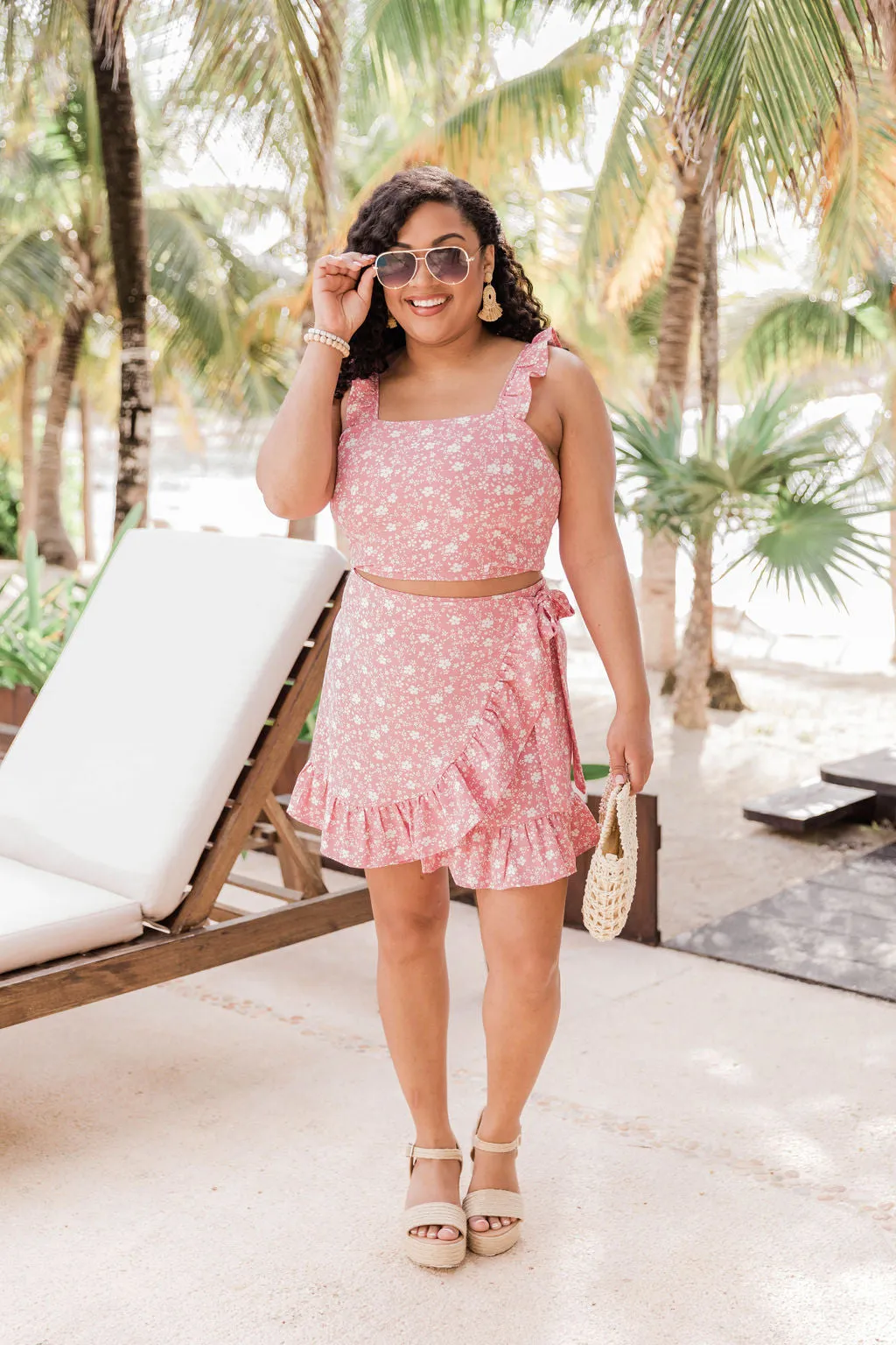 Meant To Be Two Piece Pink Floral Set FINAL SALE sold by Pink Lily product image thumbnail 2