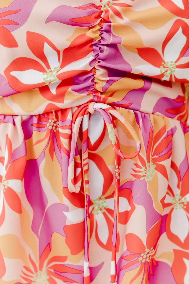 Seas The Moment Floral Cinched Bust Tank FINAL SALE sold by Pink Lily product image thumbnail 3