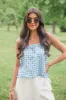 Feels Like Summer Blue Gingham Tank FINAL SALE sold by Pink Lily