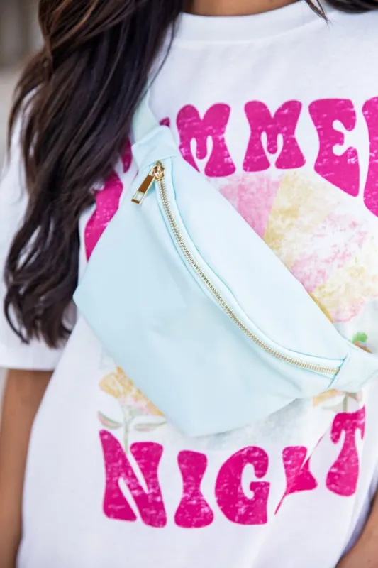 On The Go Mint Belt Bag FINAL SALE sold by Pink Lily
