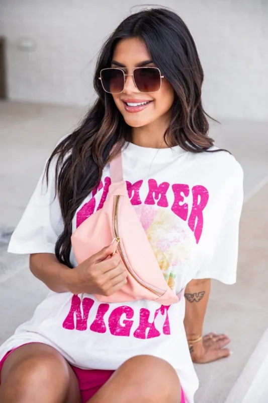 On The Go Peach Belt Bag FINAL SALE sold by Pink Lily