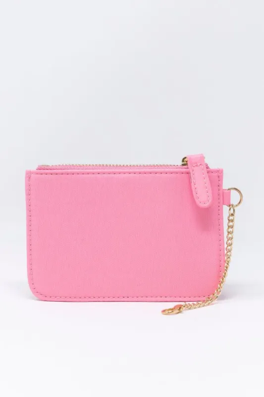 On My Way Out Light Pink Mini Keychain Wallet FINAL SALE sold by Pink Lily