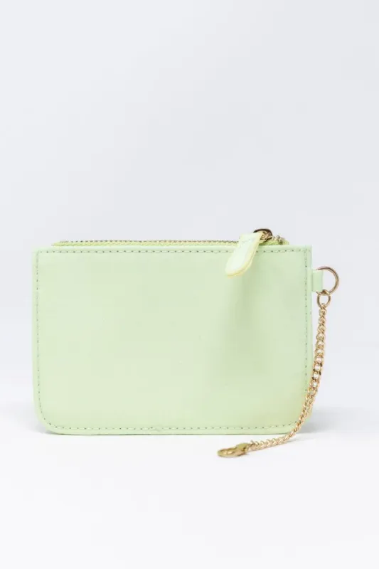 On My Way Out Lime Mini Keychain Wallet FINAL SALE made by Pink Lily