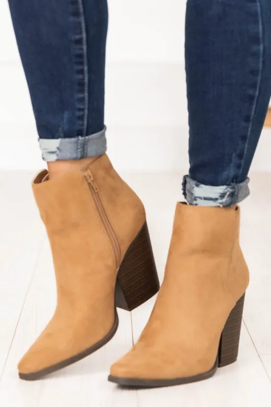 Cecily Brown Suede Booties FINAL SALE sold by Pink Lily