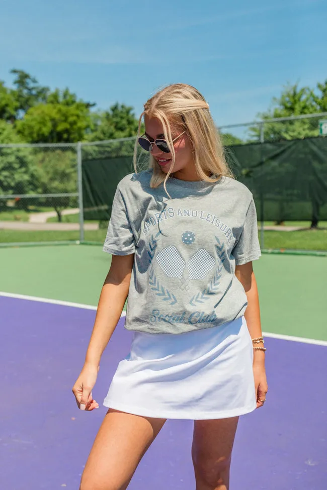 Sports and Leisure Light Grey Oversized Graphic Tee sold by Pink Lily product image thumbnail 3