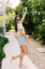 All The Better Floral Ribbed Knit Henley Short Sleeve Tee FINAL SALE sold by Pink Lily