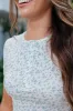 All The Better Floral Ribbed Knit Henley Short Sleeve Tee FINAL SALE sold by Pink Lily
