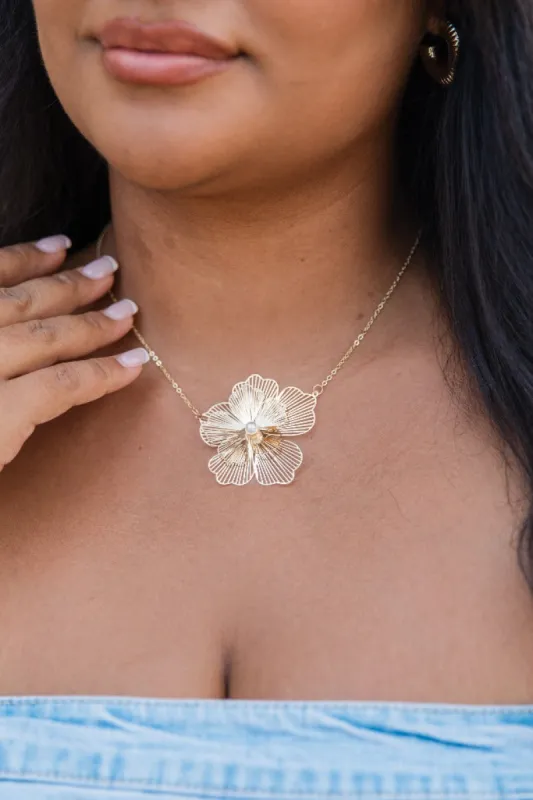 Floral Necklace FINAL SALE made by Pink Lily