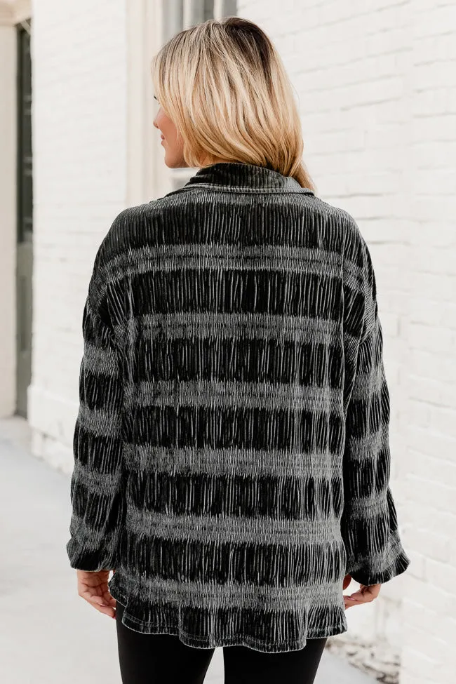 My Favorite Song Olive Velvet Button Front Shirt FINAL SALE sold by Pink Lily product image thumbnail 5