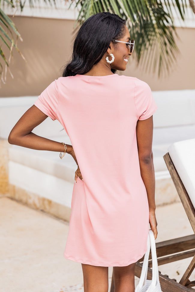 Enjoy The Days Together Mauve T-Shirt Dress FINAL SALE sold by Pink Lily product image thumbnail 7