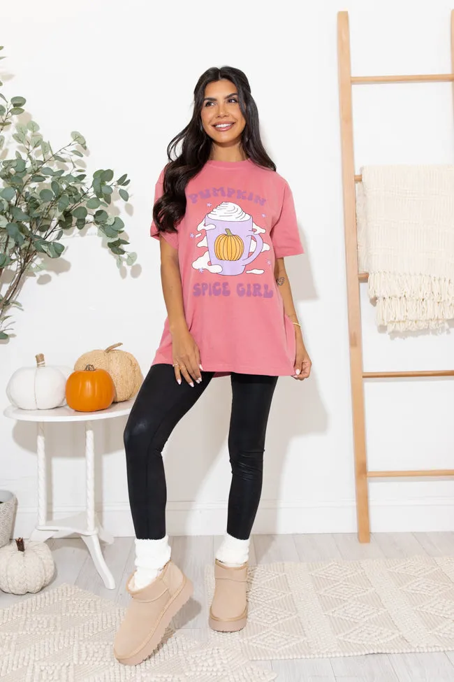 Pumpkin Spice Girl Brick Oversized Graphic Tee sold by Pink Lily