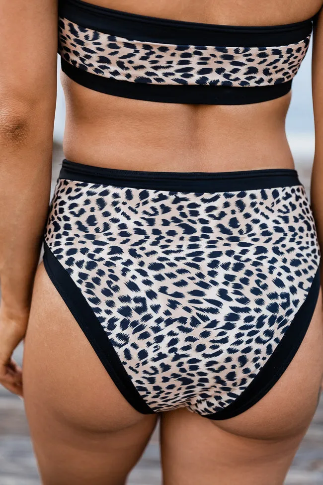 Catch The Ocean Leopard Print Brown Bikini Bottom FINAL SALE sold by Pink Lily product image thumbnail 5