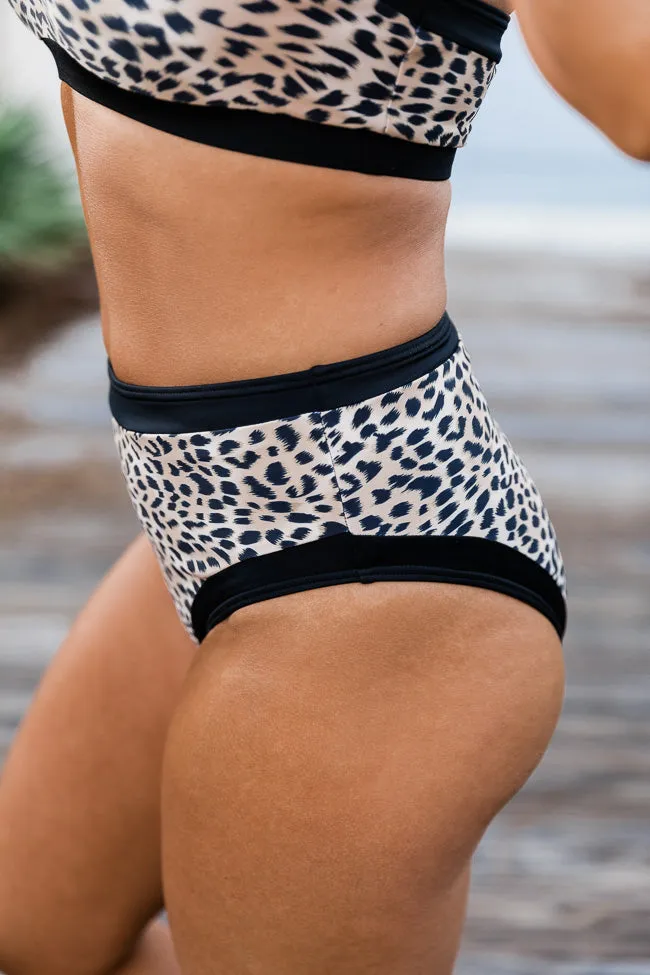 Catch The Ocean Leopard Print Brown Bikini Bottom FINAL SALE sold by Pink Lily product image thumbnail 4