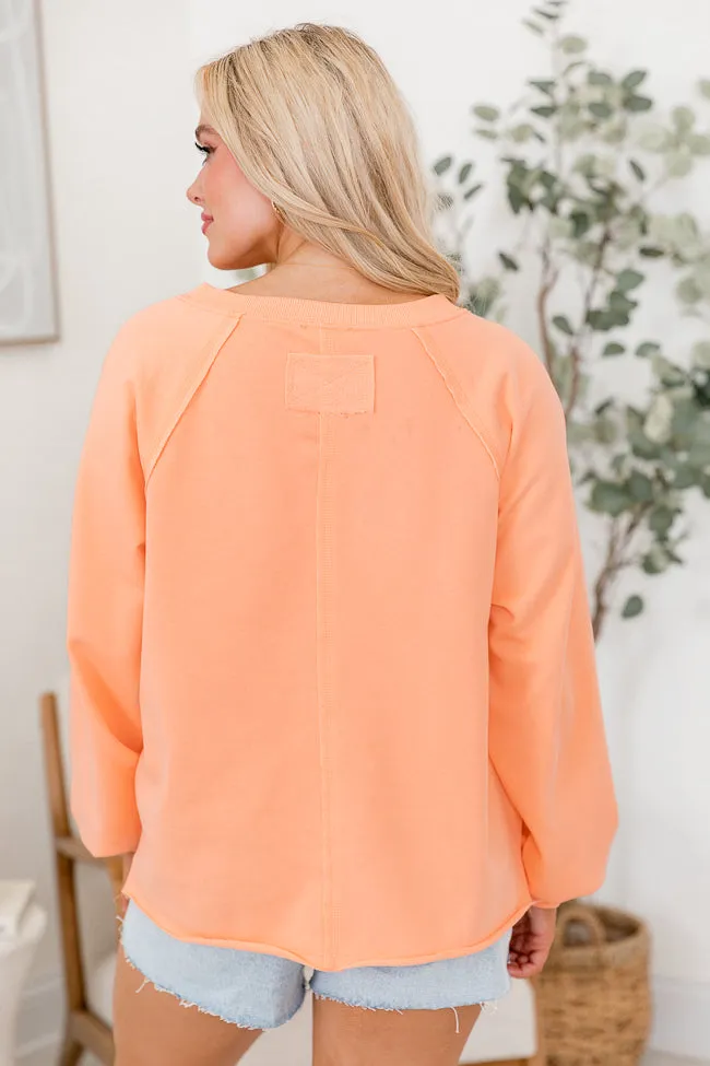 Friday Evening Orange Knit Long Sleeve Top sold by Pink Lily product image thumbnail 5
