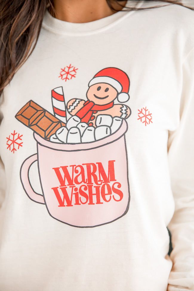 Warm Wishes Ivory Long Sleeve Graphic Tee sold by Pink Lily product image thumbnail 3