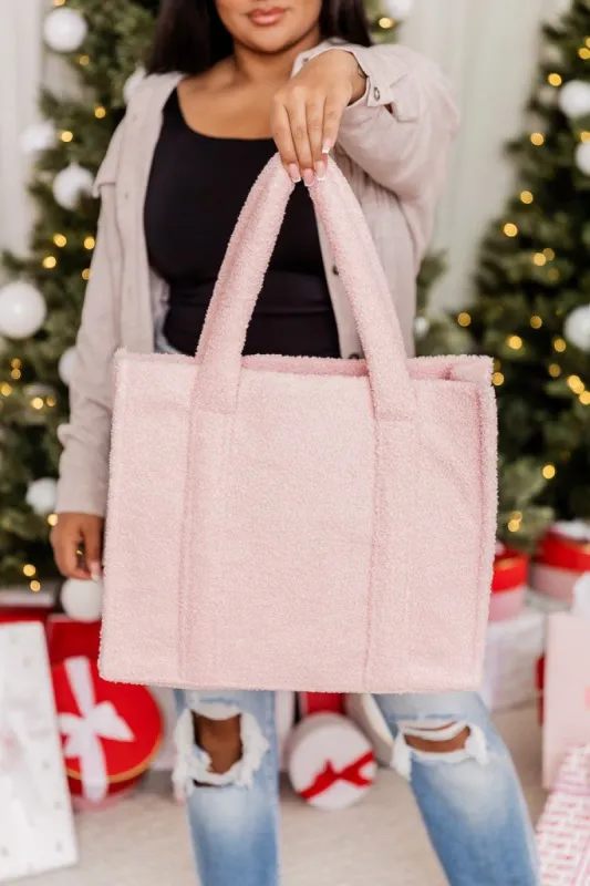 Make My Own Choices Pink Teddy Tote sold by Pink Lily