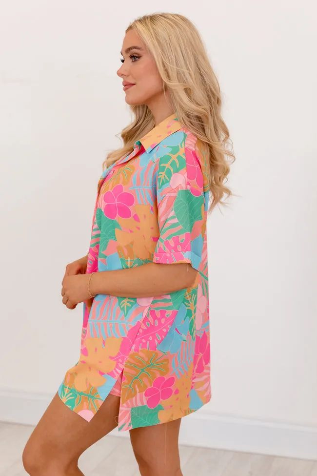 Kabana Krew Bold Tropical Button Up Shirt FINAL SALE sold by Pink Lily product image thumbnail 3