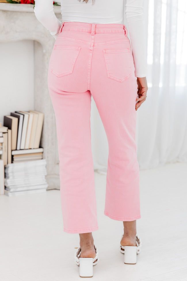 Allie Pink Straight Leg Jeans FINAL SALE sold by Pink Lily product image thumbnail 4