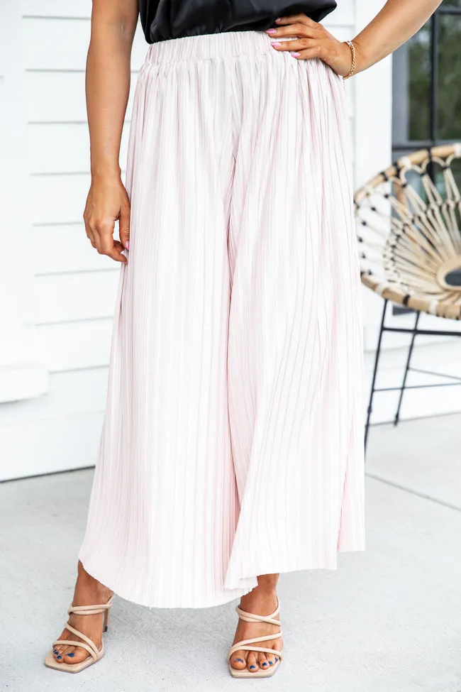 It's No Wonder Champagne Plisse Pants FINAL SALE sold by Pink Lily