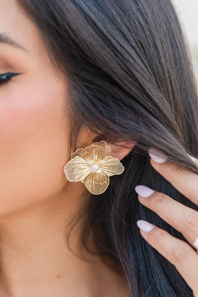 Floral Stud Earrings sold by Pink Lily product image thumbnail 2
