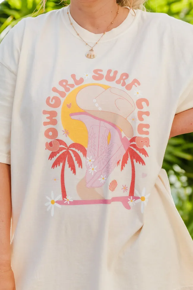 Cowgirl Surf Club Ivory Comfort Color Graphic Tee Krista Horton X Pink Lily sold by Pink Lily product image thumbnail 2
